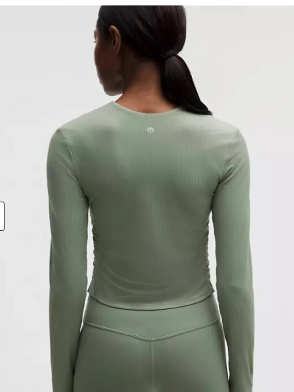 lululemon athletica All It Takes Ribbed Nulu V-Neck Long-Sleeve Shirt size 6 NWT - Picture 3 of 11